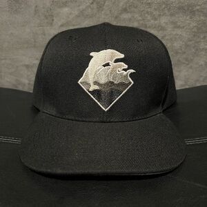 PINK DOLPHIN Classic Diamond Logo Snapback Hat / Adjustable